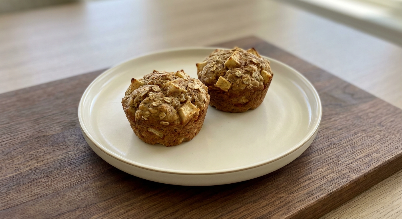 Apple Muffins with Oats | Untrained Chef