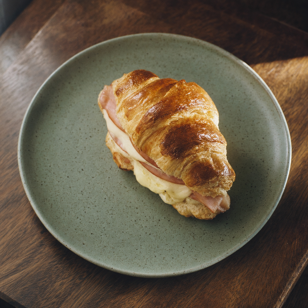 Cheese and Ham Croissants | Untrained Chef