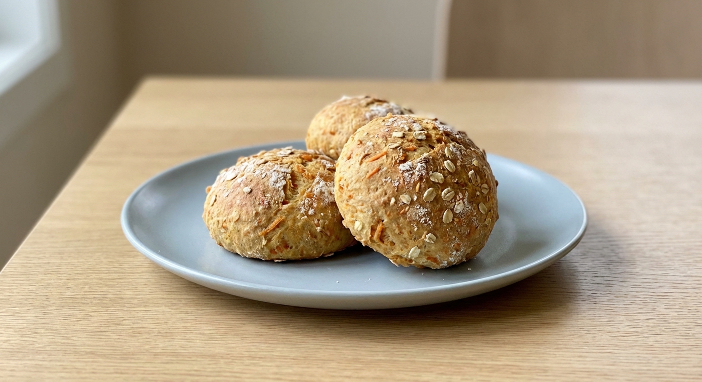 Bułki marchewkowe bez wyrabiania | Untrained Chef