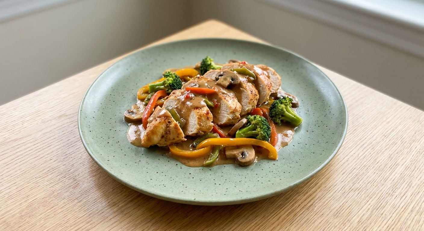 Oven-Baked Chicken Breast with Asian Cream Sauce | Untrained Chef