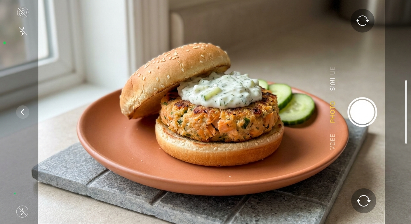 Salmon Burgers with Tzatziki | Untrained Chef