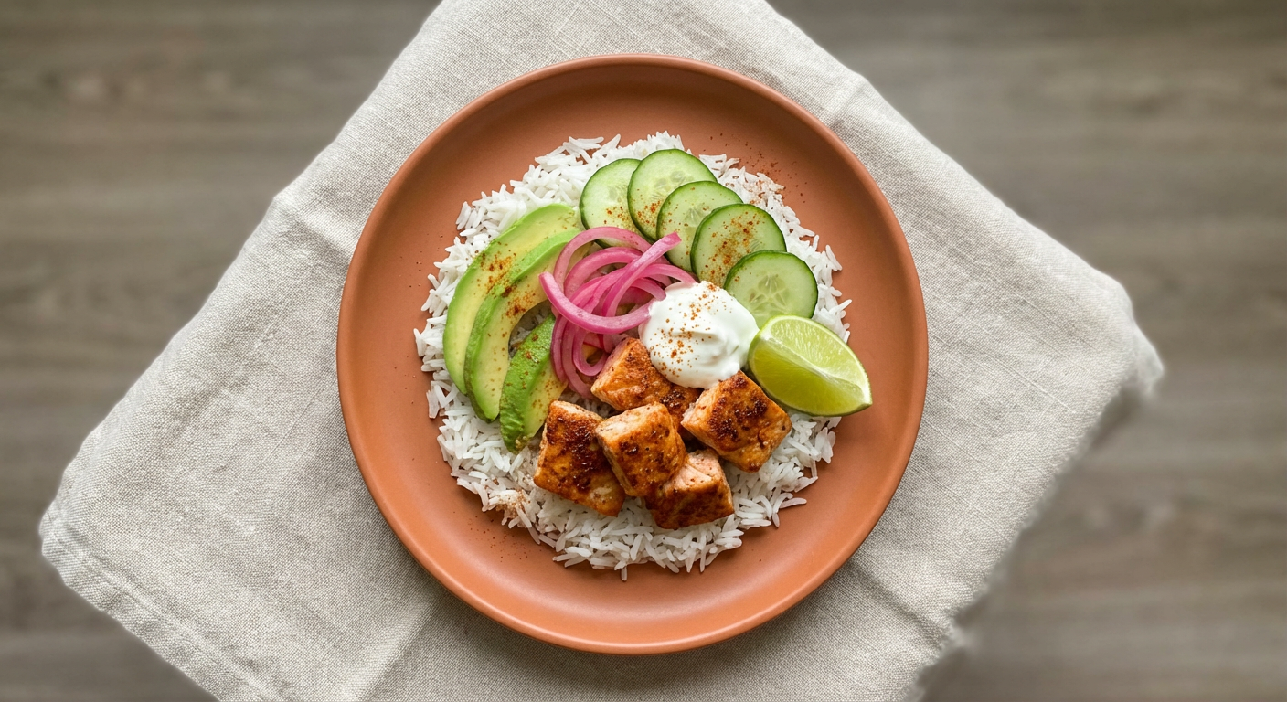 Salmon Taco Bowl | Untrained Chef