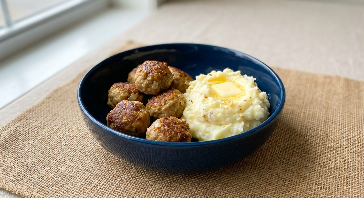 Swedish Meatballs with Mashed Potatoes | Untrained Chef